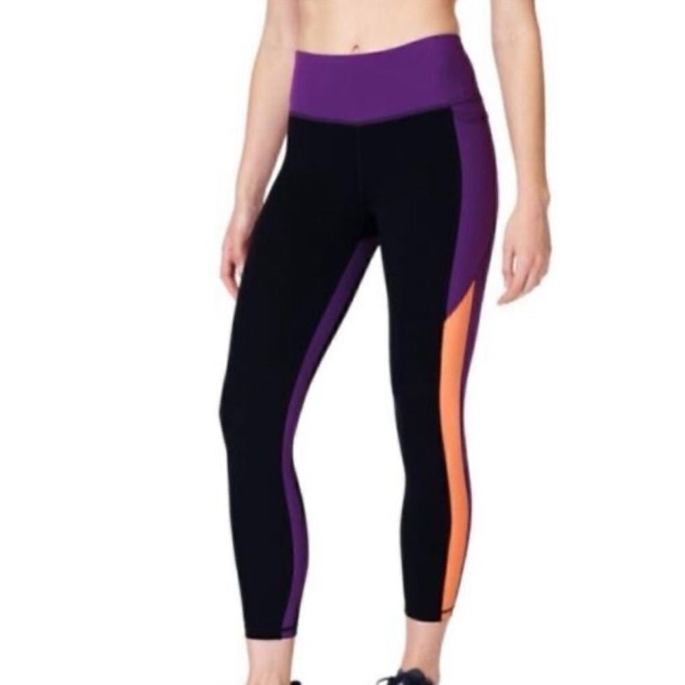 NWT Sweaty Betty Power Colorblock 7/8 Workout Leggings 6